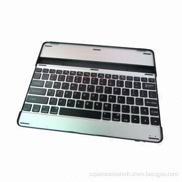 Bluetooth Keyboard Metal Case for iPad/iPad 2, Water-resistant, Space-saving, with 450mAh Battery